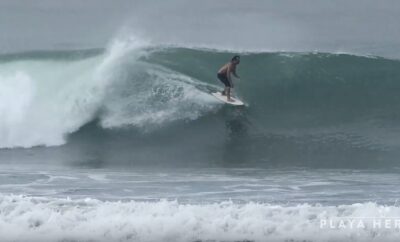 Surfing at Playa Hermosa, Costa Rica October 01 & 02, 2019
