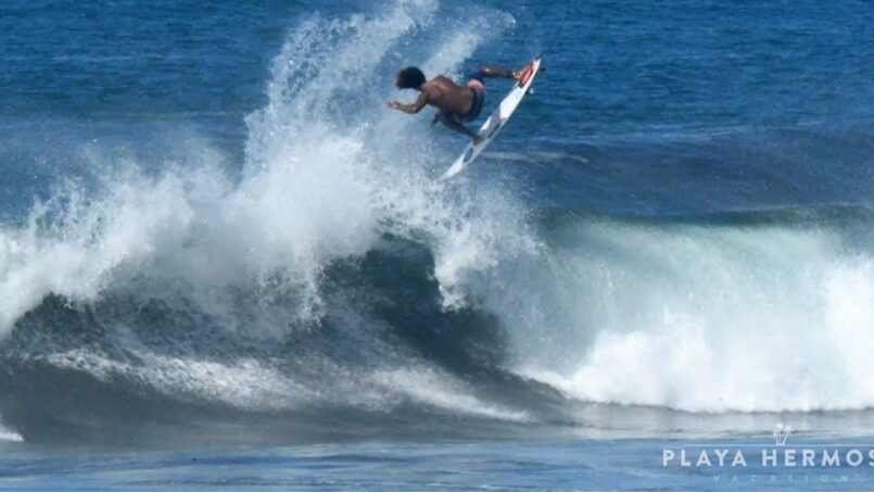 Surfing at Playa Hermosa, Costa Rica October 21, 22 & 23 2019