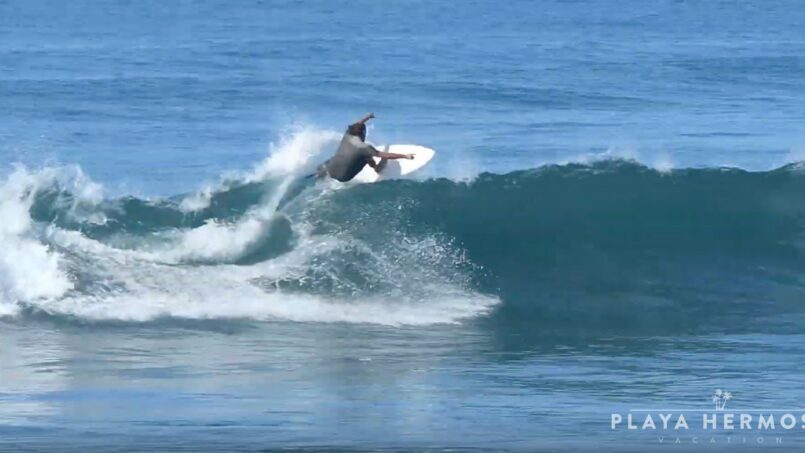 Surfing at Playa Hermosa, Costa Rica January 18, 2020