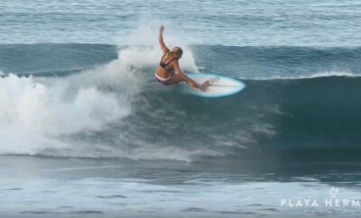 Surfing at Playa Hermosa, Costa Rica January 19, 2020