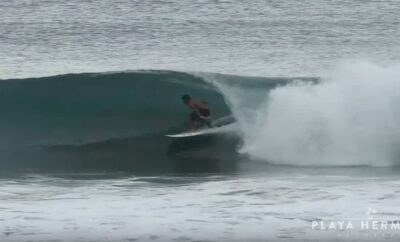 Surfing at Playa Hermosa, Costa Rica January 28, 2020