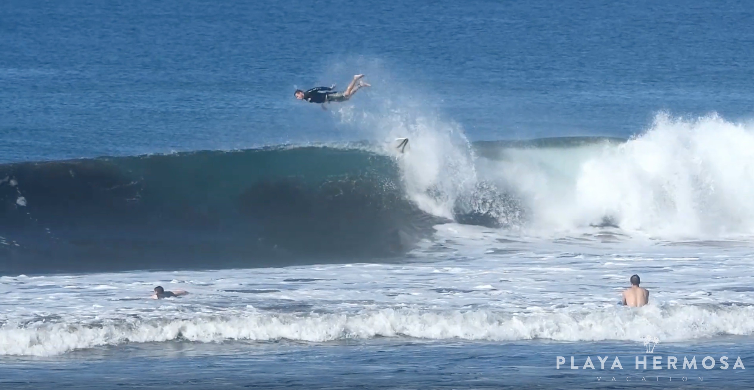 Surfing at Playa Hermosa, Costa Rica January 13, 2020 Playa Hermosa