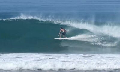 Surfing at Playa Hermosa, Costa Rica February 7, 2020