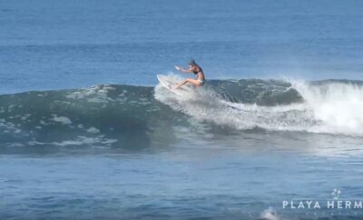 Surfing at Playa Hermosa, Costa Rica February 13, 2020