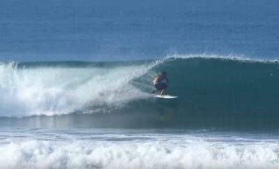 Surfing at Playa Hermosa, Costa Rica February 17, 2020